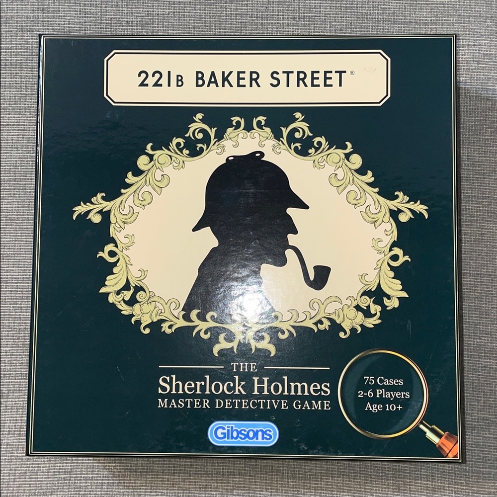 Gibson 221B Baker Street Sherlock Holmes Game NWT
